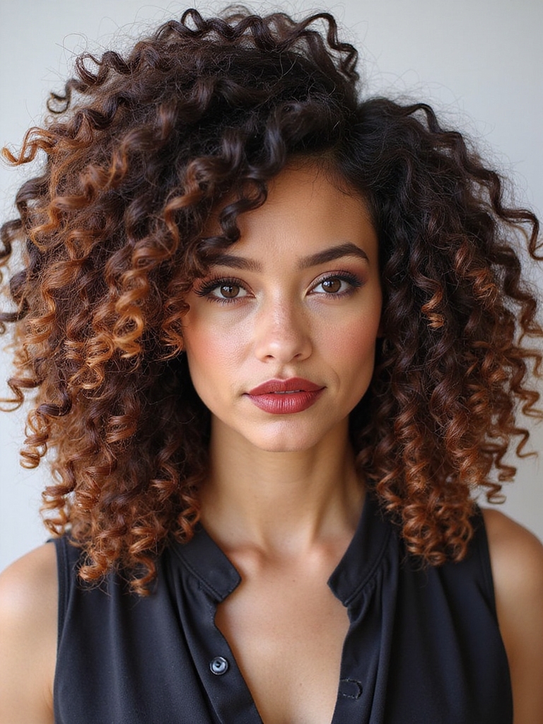 Curly medium layers