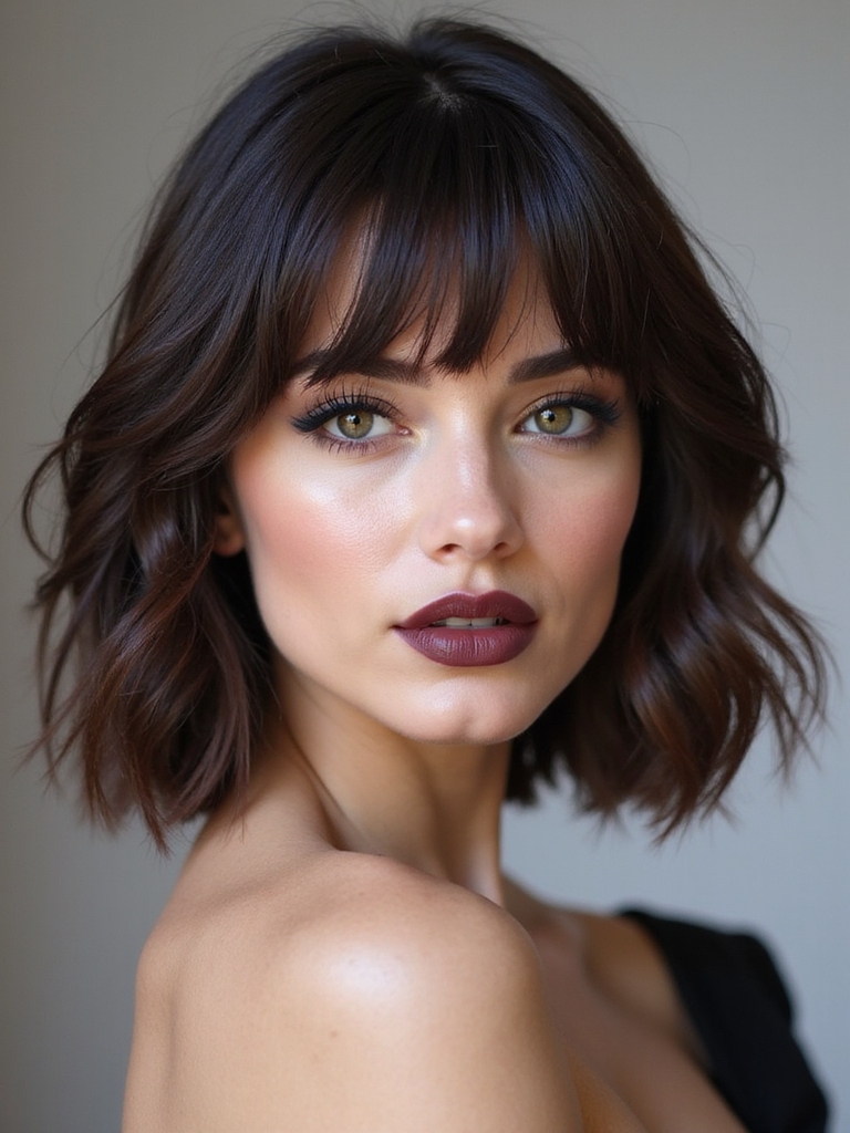 layered fringe for bobs