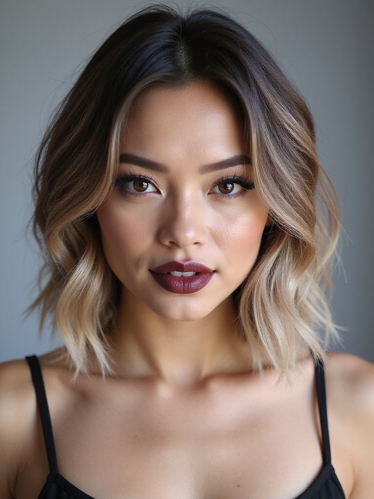 layered inverted bob lift