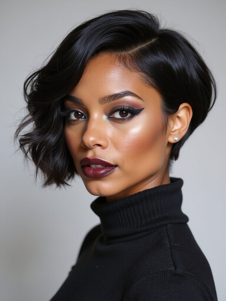 layered pixie bob with volume