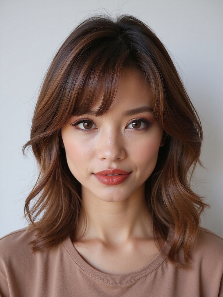 Side-swept medium layers