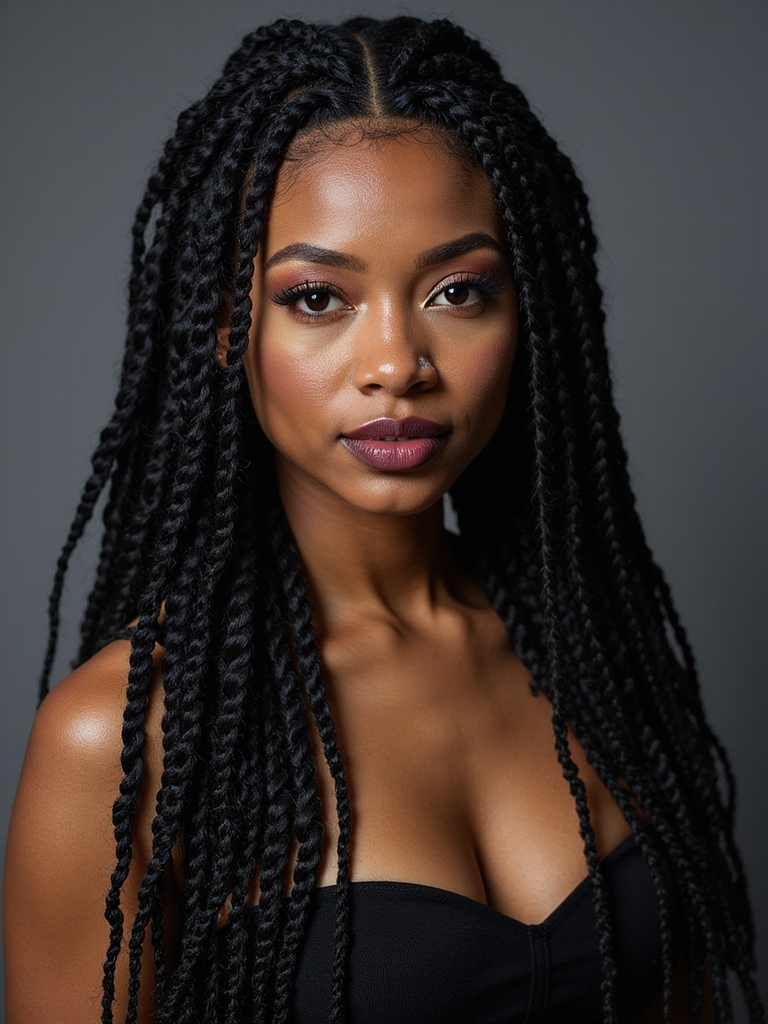 Layered cornrows