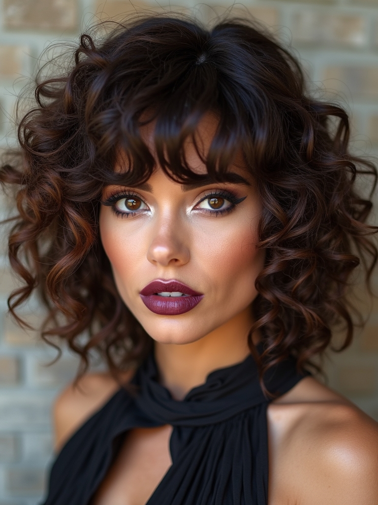 lived in curly shag layers