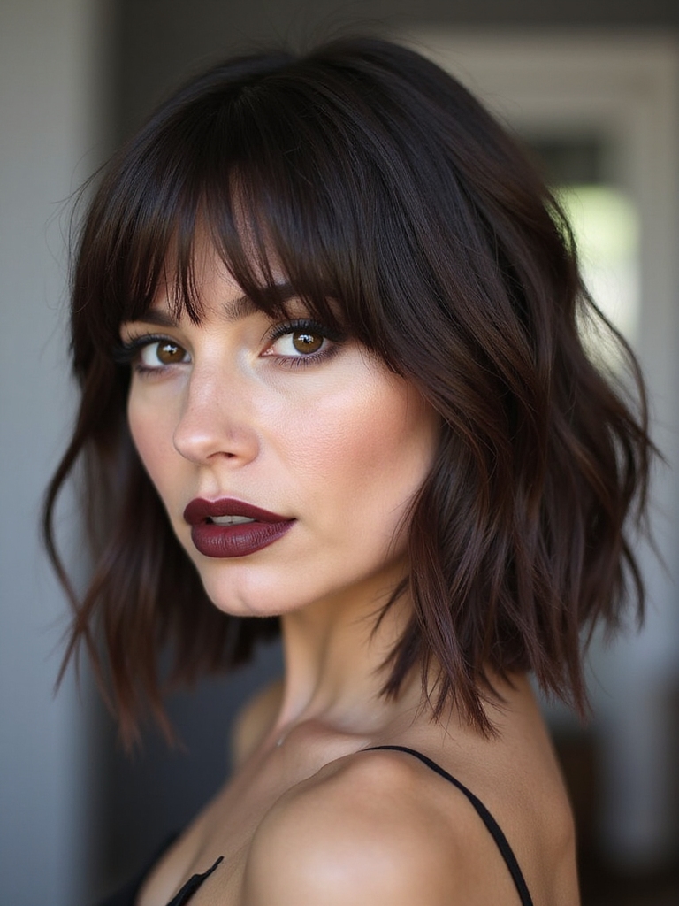 lived in wispy fringe bob