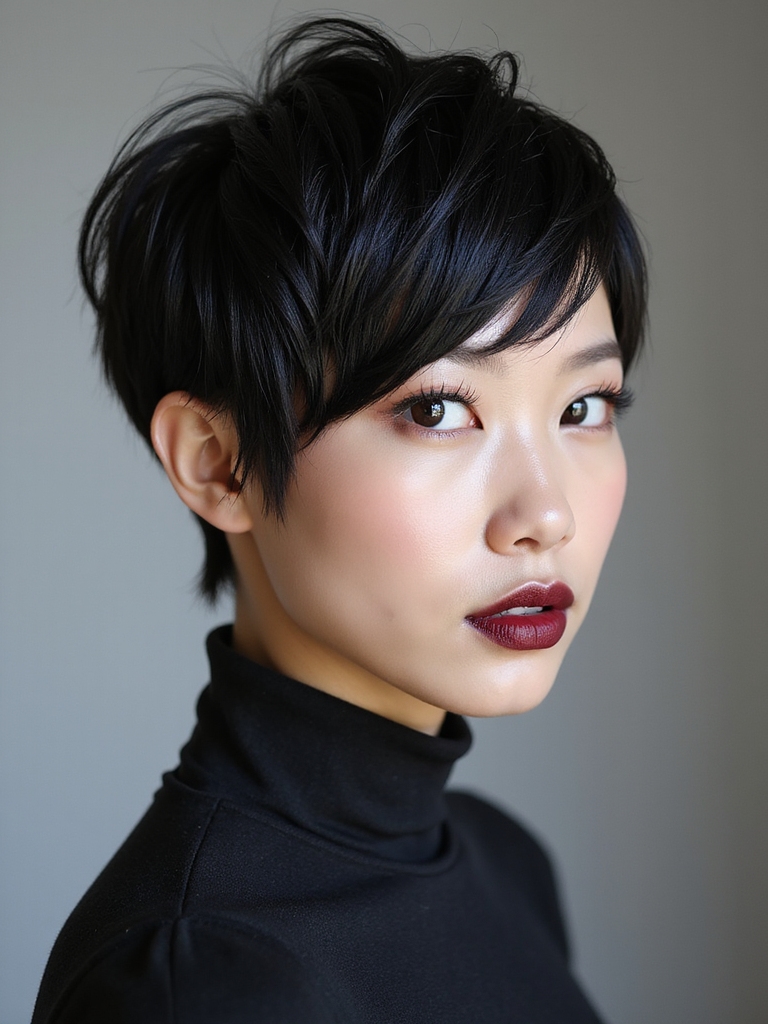 long airy crown with tapers