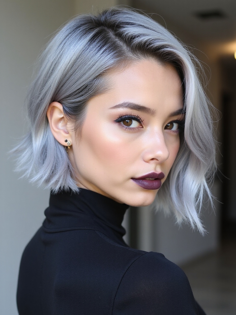 long pixie with face framing
