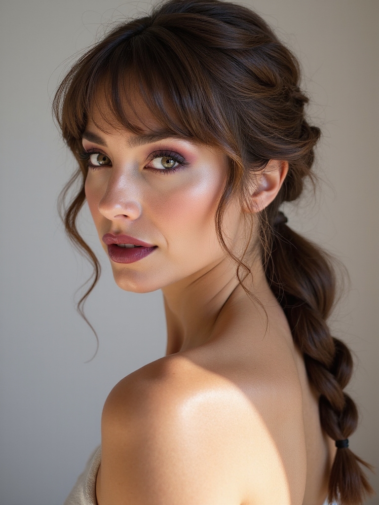 loose romantic fishtail braid