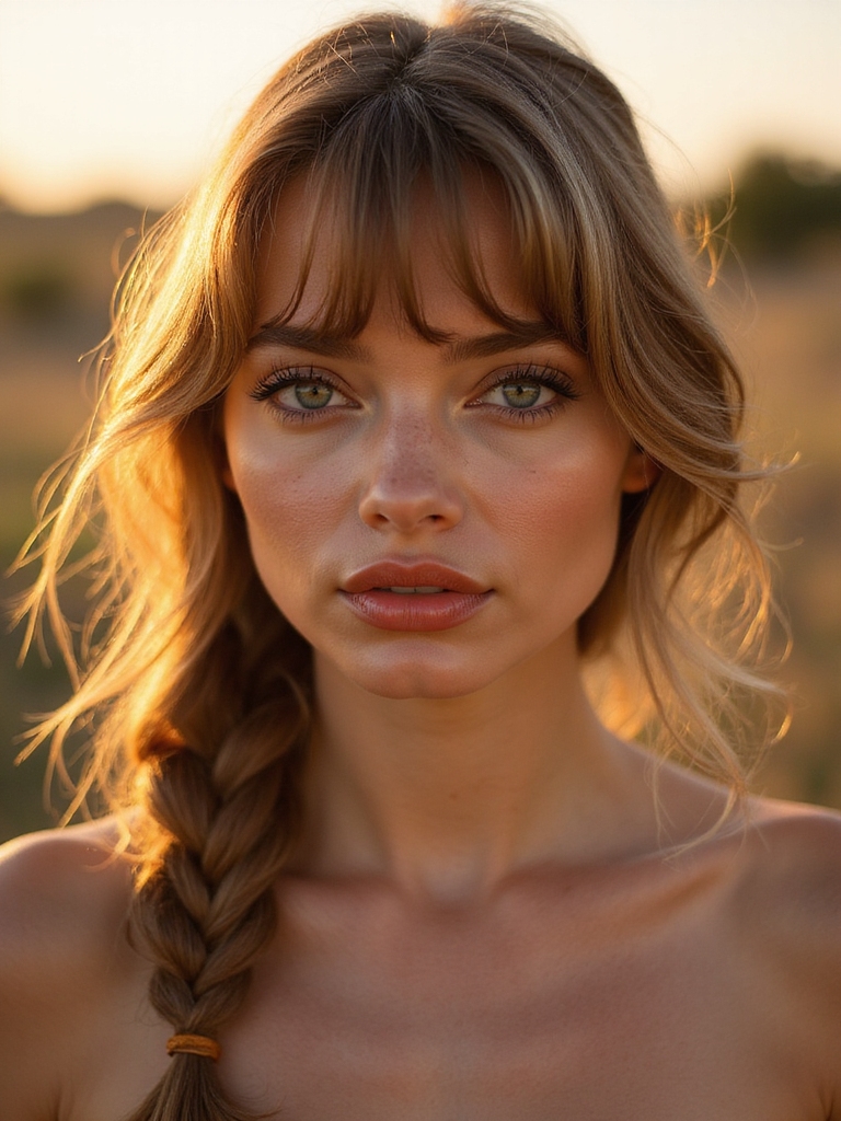 loose side braid textured bangs