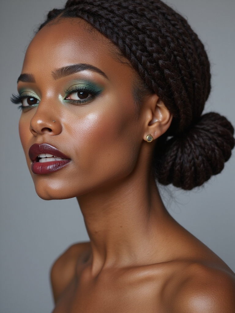 low bun with wrapped base