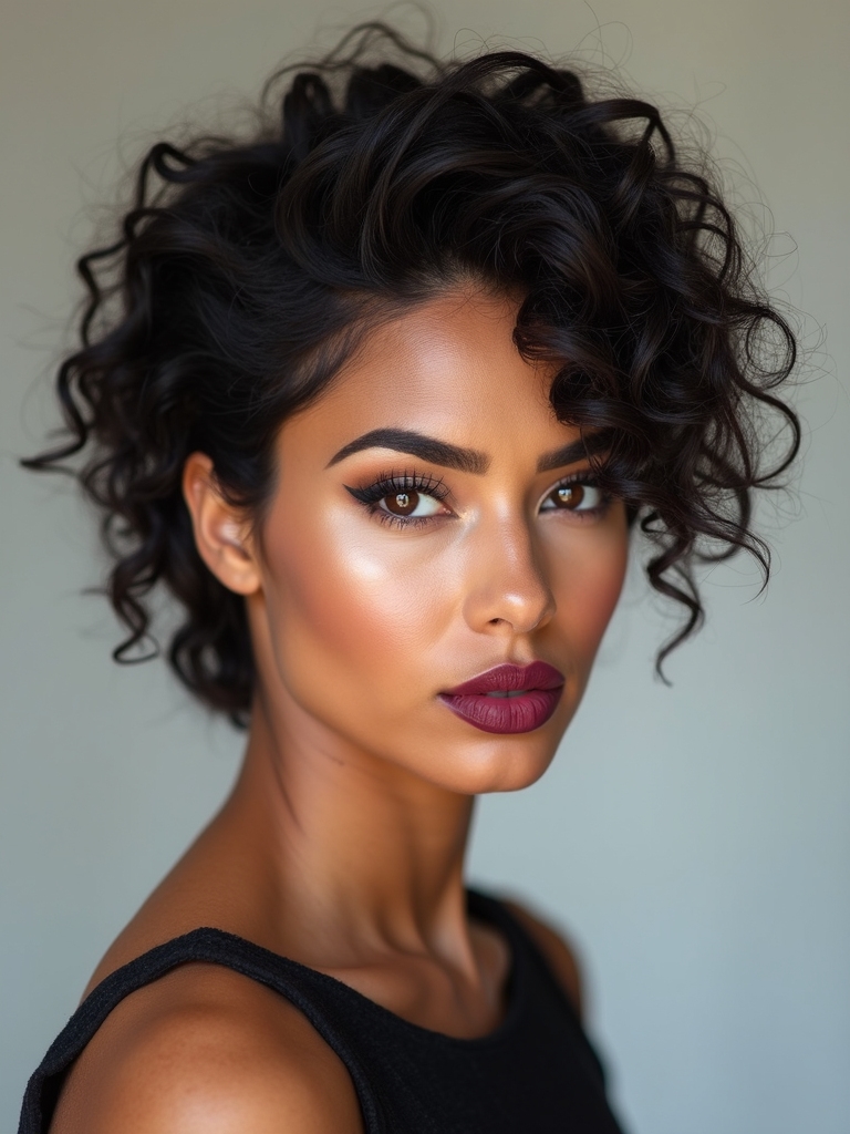 low maintenance textured curl wolf
