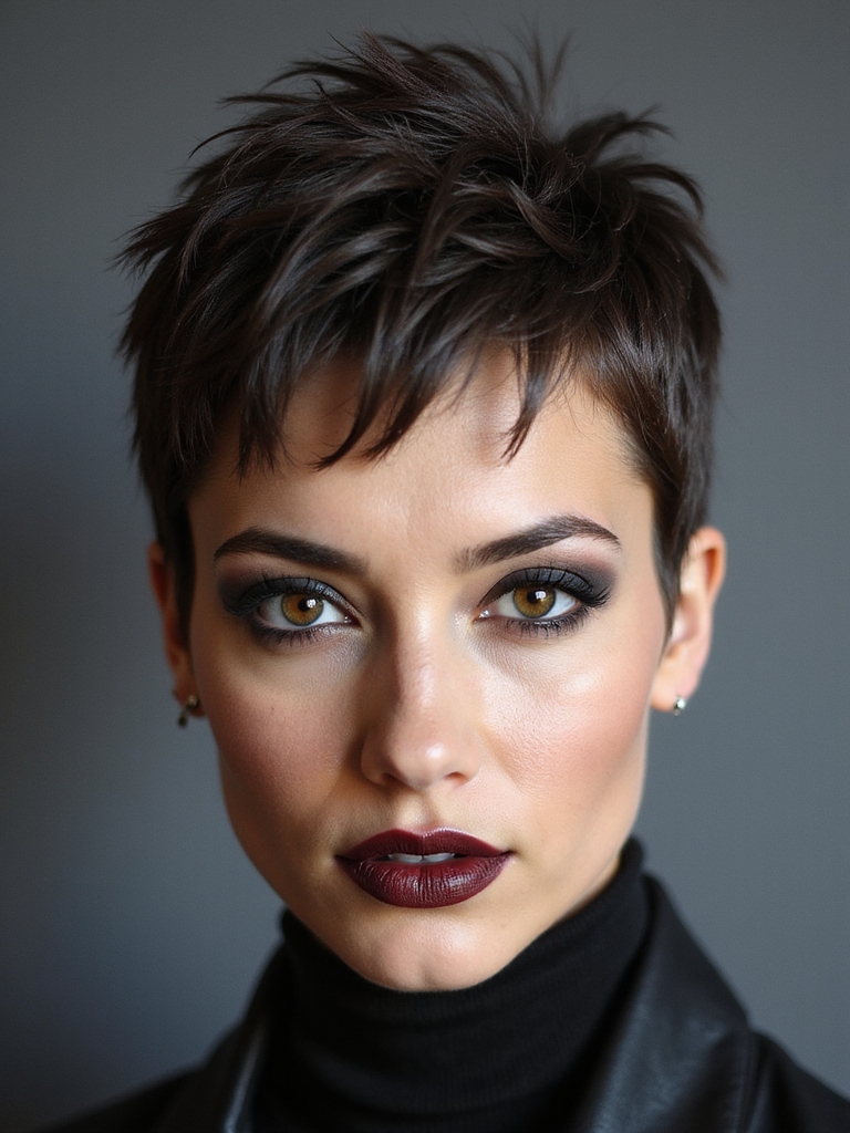 matte textured spiky pixie
