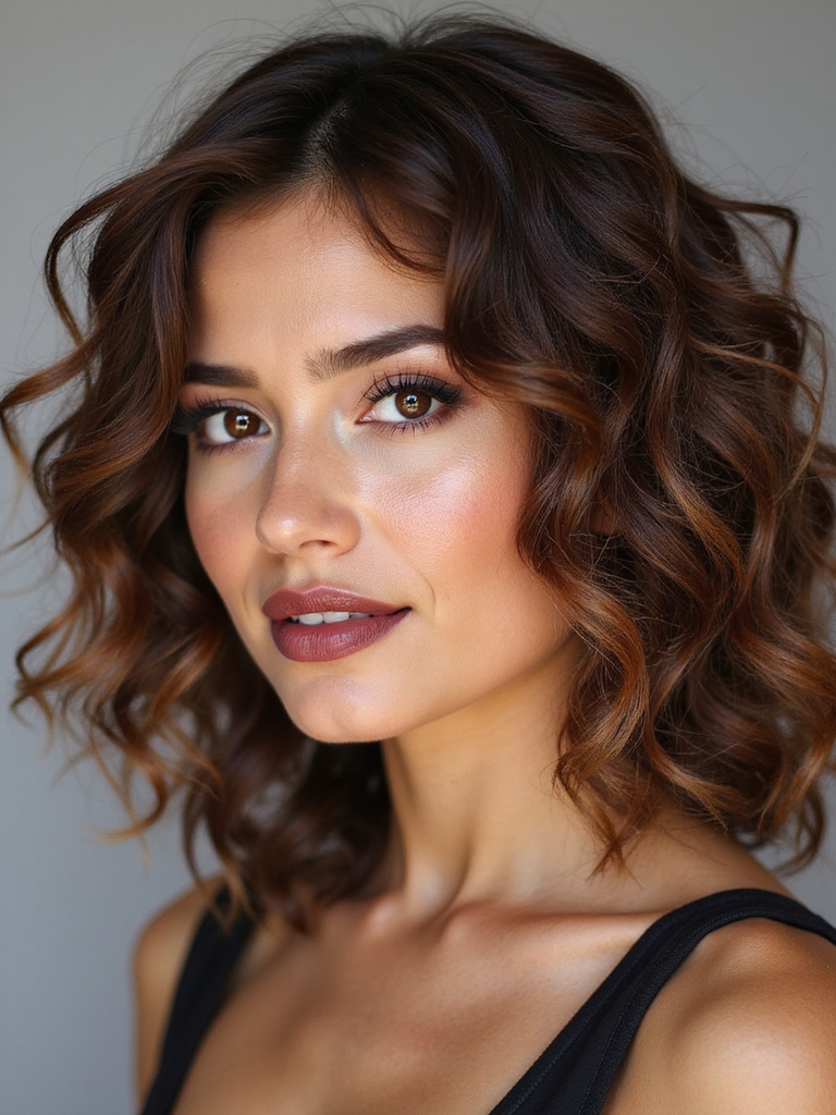 medium layers define curls