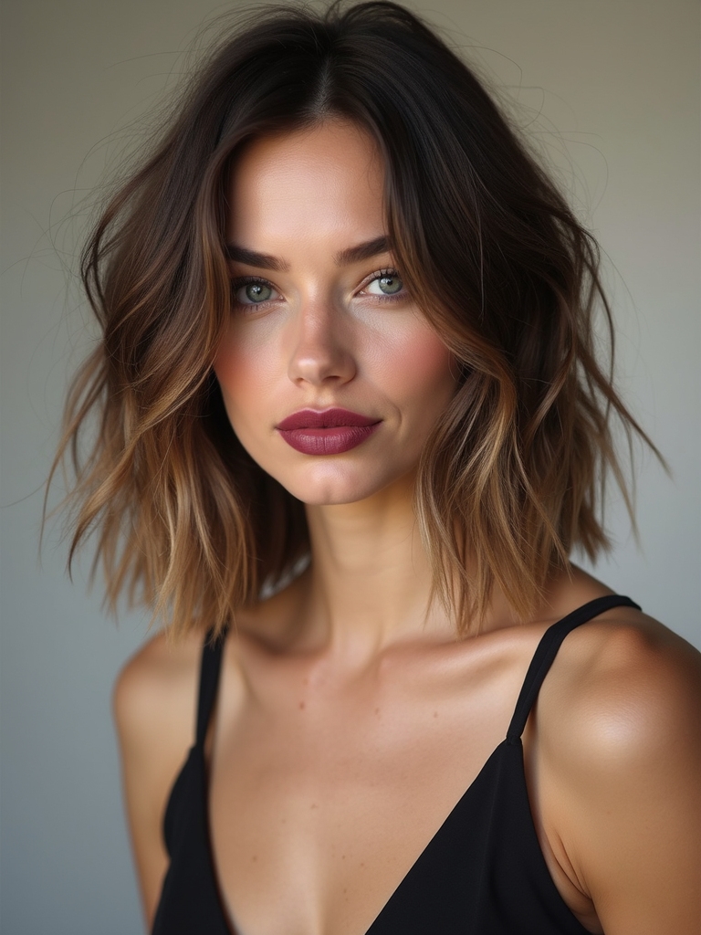 medium length layered movement cut