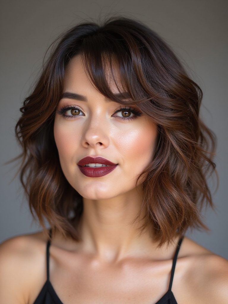medium shag with layers