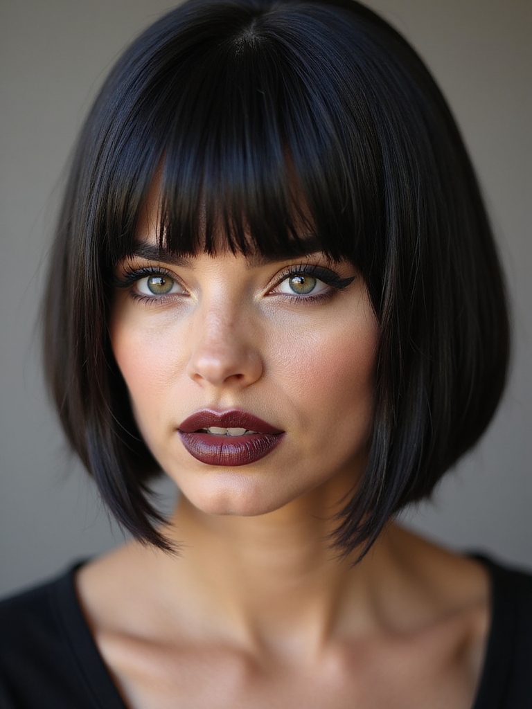 micro bob baby bangs