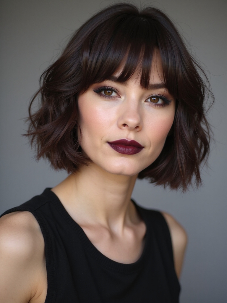 micro bob with textured ends