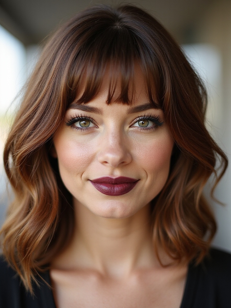 micro trimmed bangs blended growth