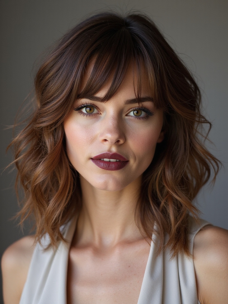 modern shag with curtain fringe
