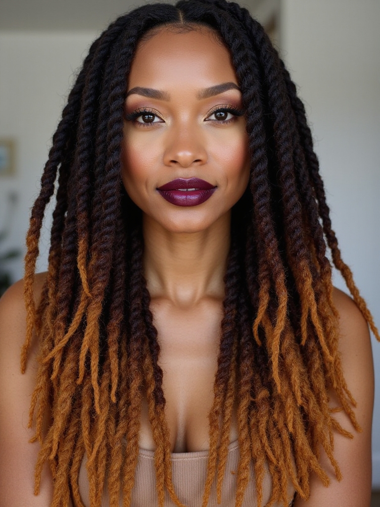loc maintenance showing moisture application and root retightening at a salon appointment
