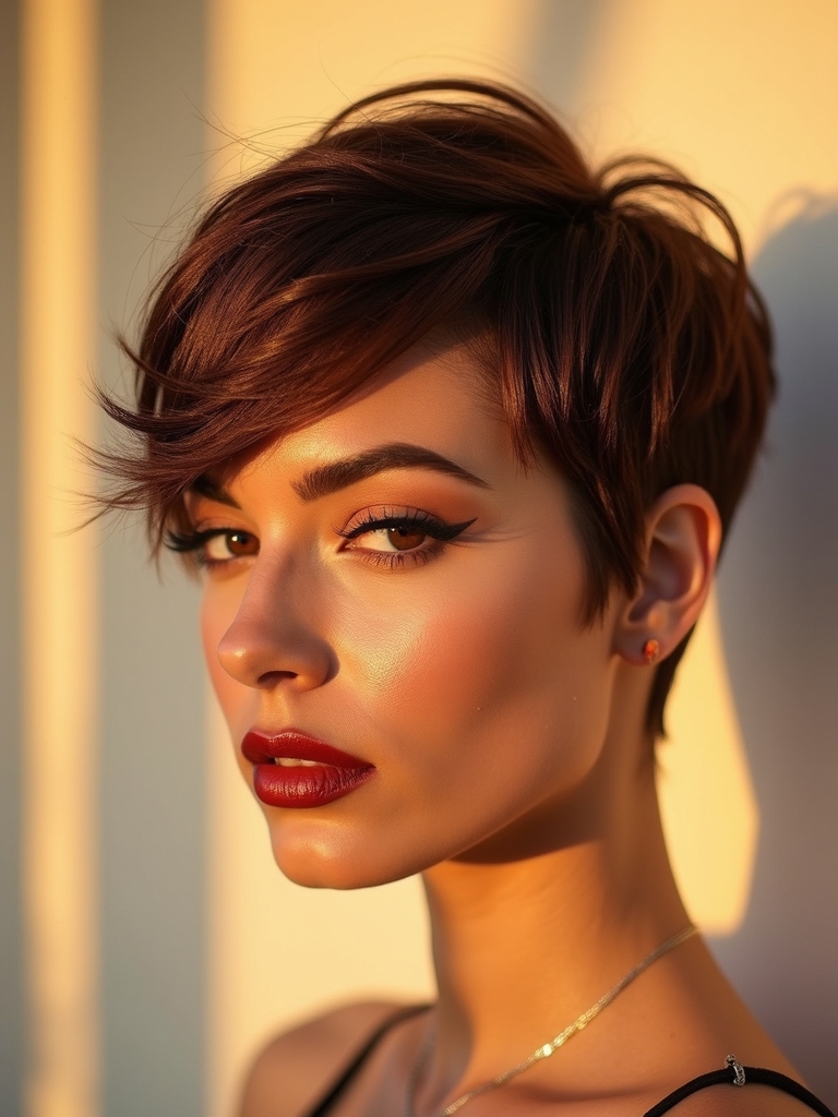 off center zigzag parting trick