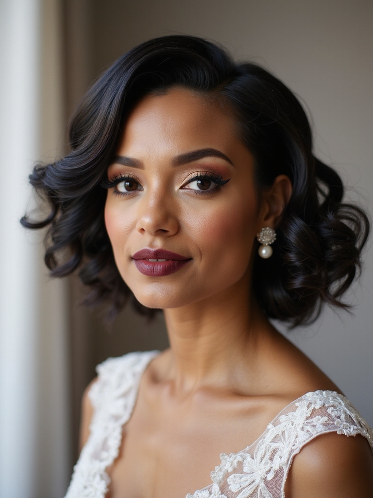 Vintage finger-wave loc set