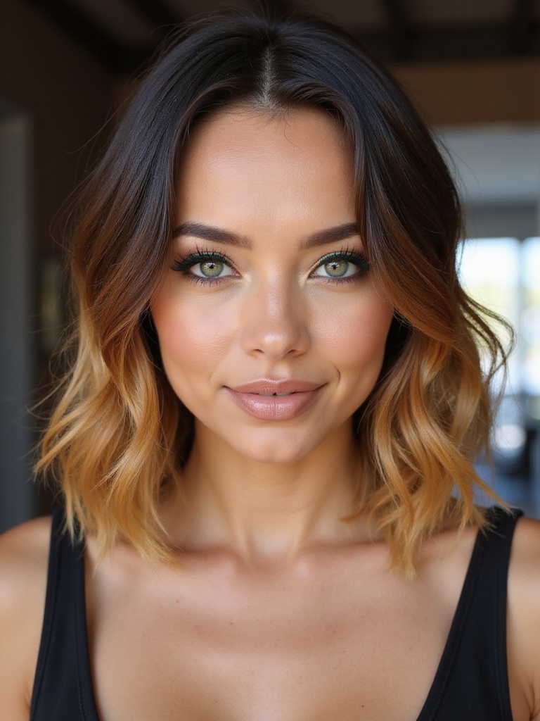 ombre knotless bob depth