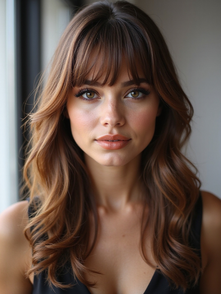 oval friendly bangs wash and go