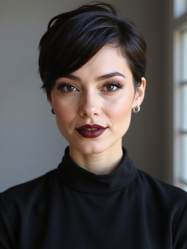 pixie cuts flattering round faces