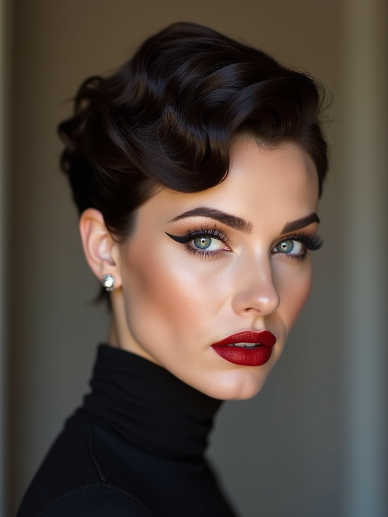 plush matte textured pixie