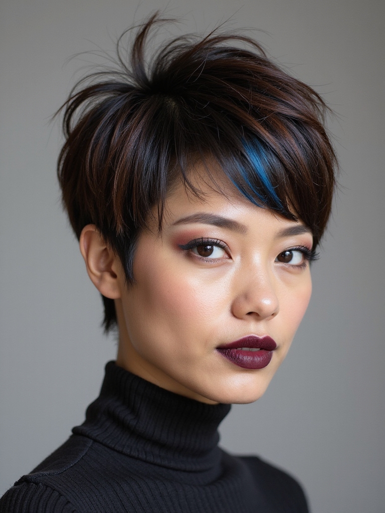 Shag pixie versatile styling
