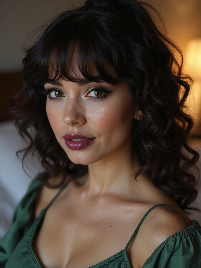protect curls and bangs overnight