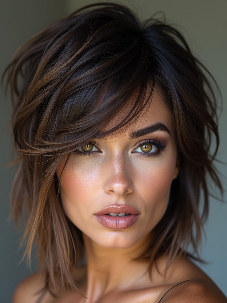 razor cut tousled textured volume