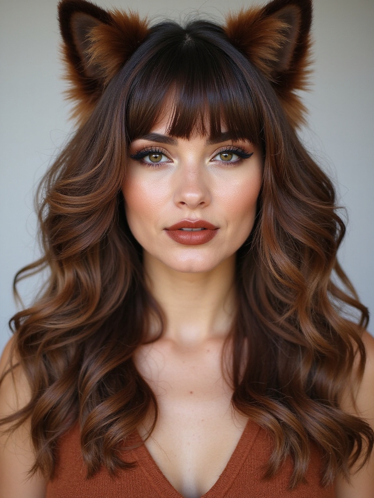 retro flipped out wolf cut