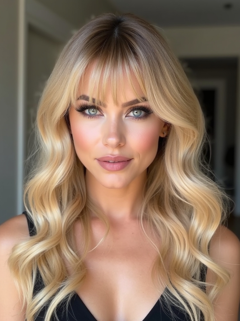 sabrina carpenter signature bangs