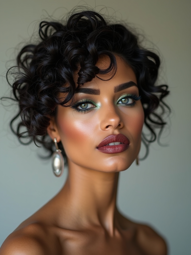 sculpted airy curls with lift