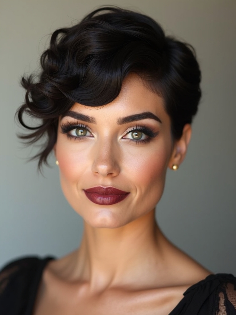 sculpted micro pixie waves