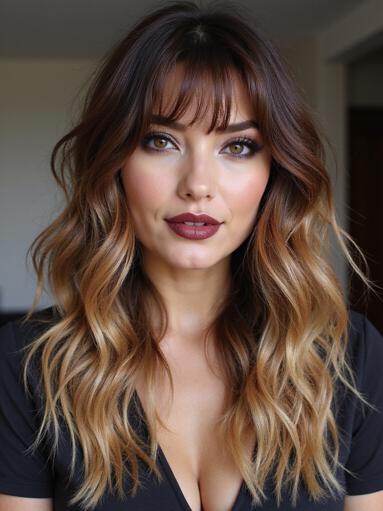 shag inspired layered textured haircut