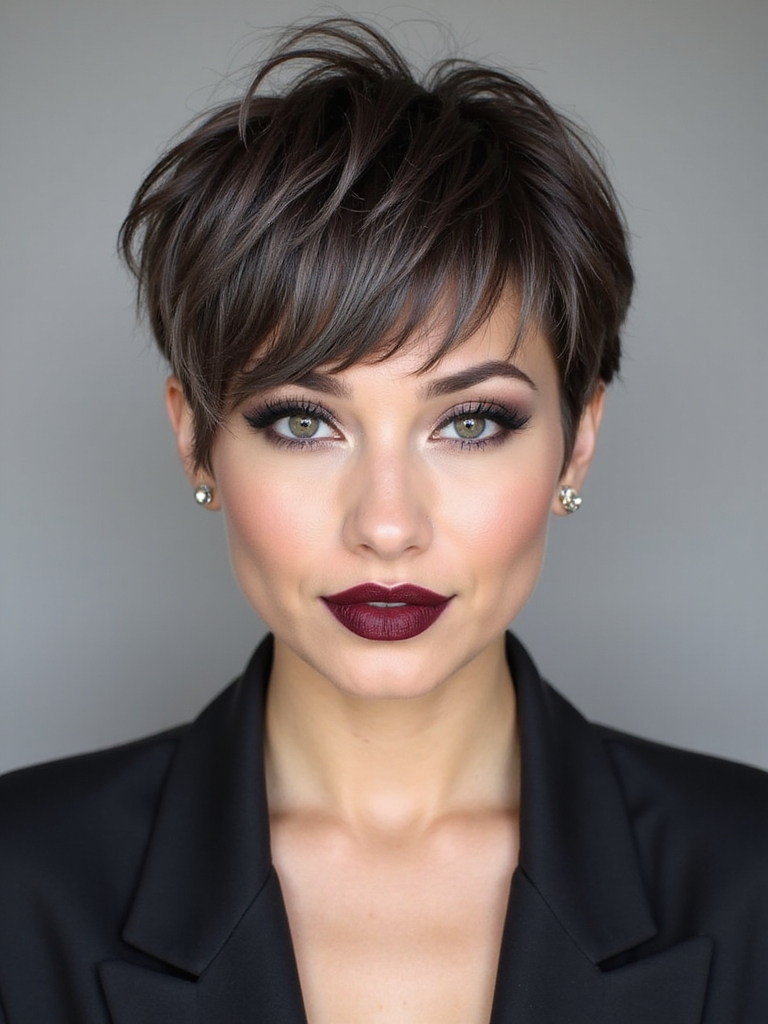 Shag pixie face shape