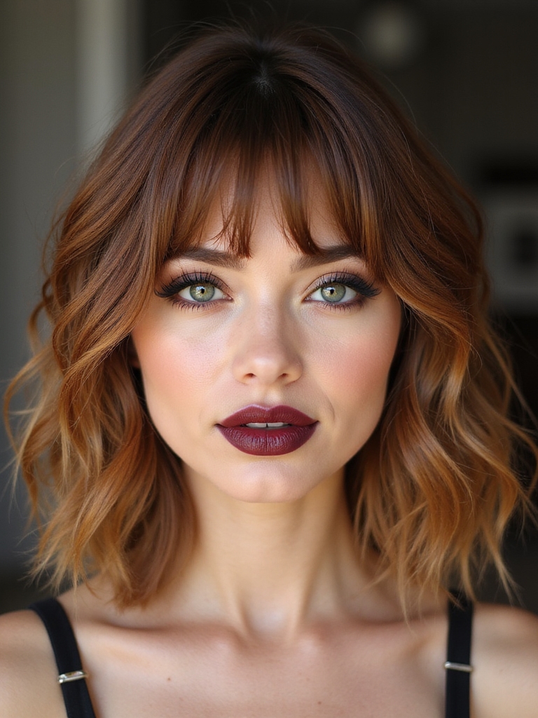 shaggy textured layers with fringe
