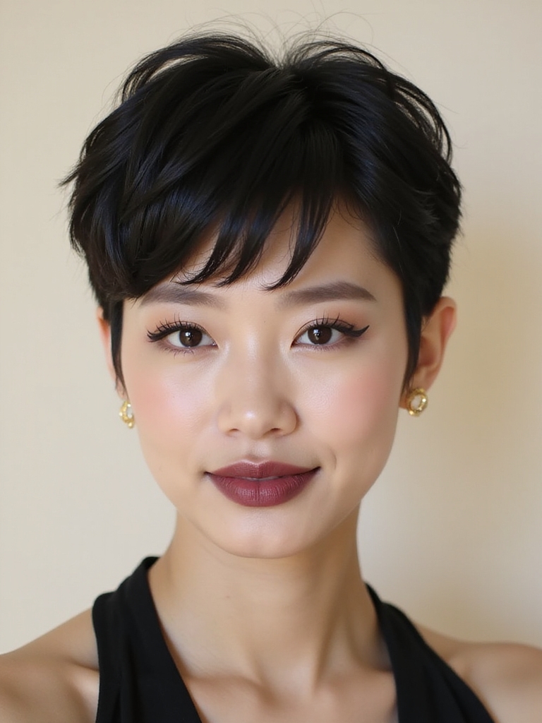 sheer fringe with undercut