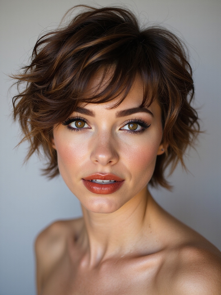 short layered hair volume