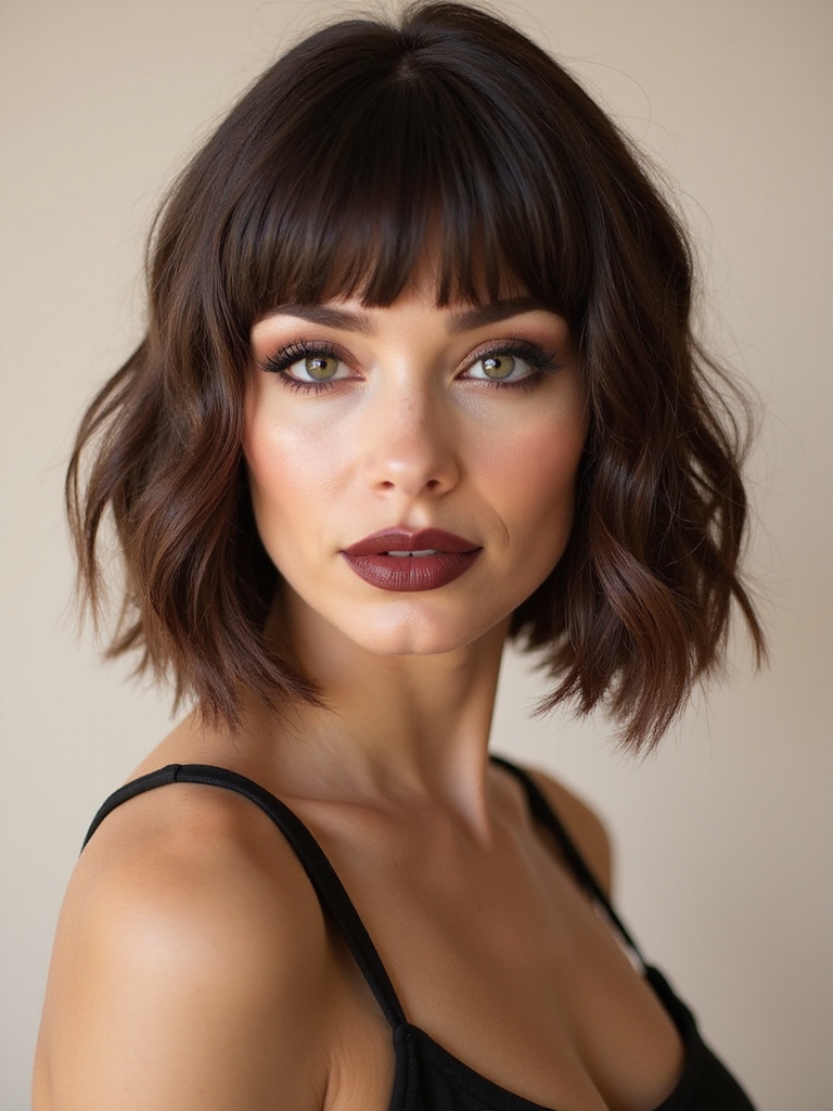 A blunt lob with internal layering