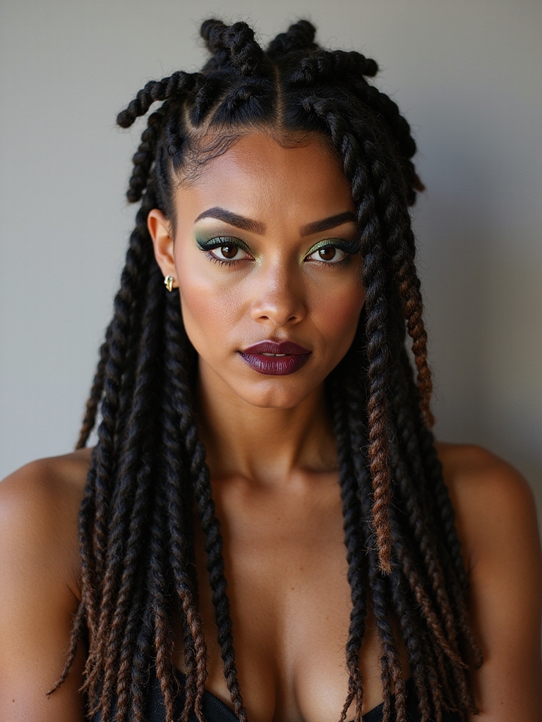 side parts zigzags creative grids