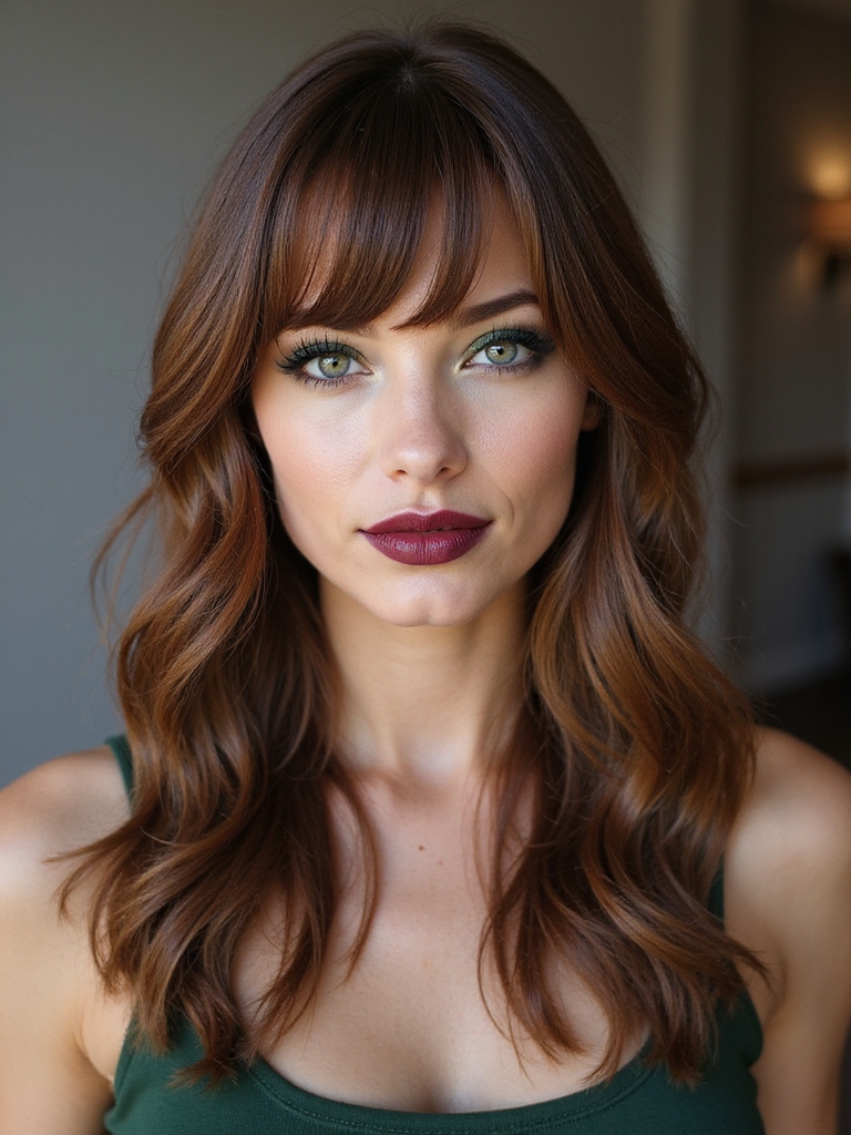 side swept layered bob symmetry