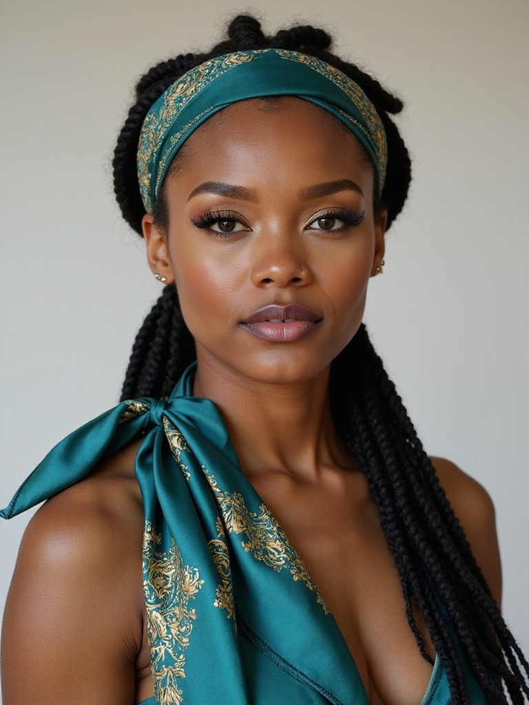 silky low ponytail secure