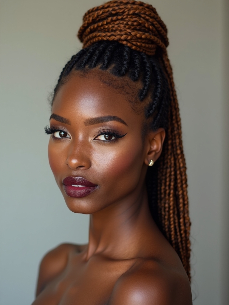 High loc buns and topknots for polished everyday wear