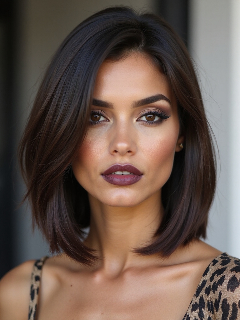 sleek tucked end polished bob