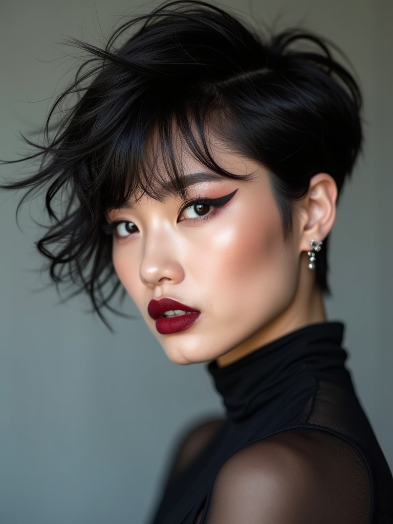 soft airy layered wolf cut