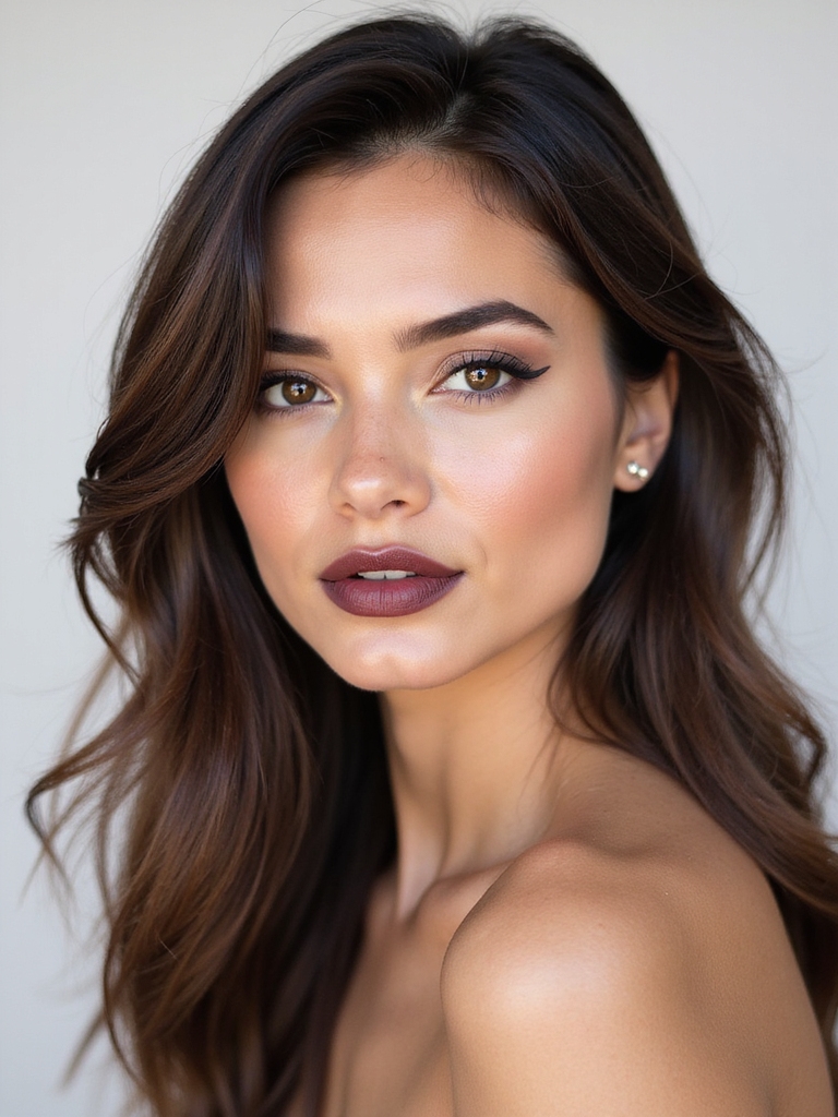 soft cheekbone framing sleek layers