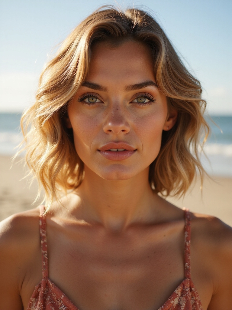 Face-framing wavy bob